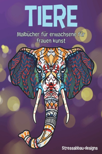 Malbücher für Erwachsene für Frauen Kunst - Stressabbau-Designs - Tiere