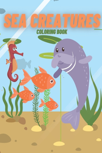 Sea Creatures Coloring Book