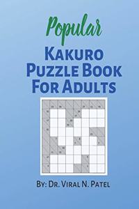 Popular Kakuro Puzzle Book For Adults