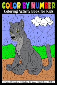 Color by Number Coloring Activity Book for Kids