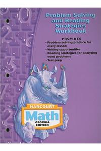 Harcourt Math Georgia Edition Problem Solving and Reading Strategies Workbook: Grade 4