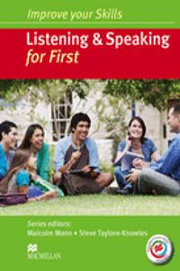 Improve your Skills: Listening & Speaking for First Student's Book without key & MPO Pack