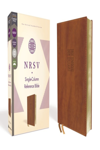 Nrsv, Single-Column Reference Bible, Leathersoft, Brown, Comfort Print