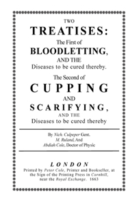 Bloodletting and Cupping