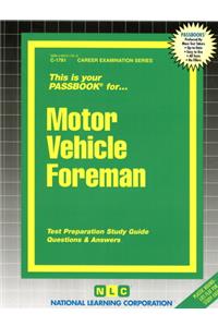 Motor Vehicle Foreman