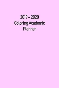 2019 - 2020 Coloring Academic Planner