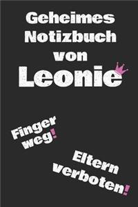 Geheimes Notizbuch Von Leonie. Finger Weg! Eltern Verboten!