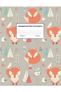 Handwriting Practice Sheets