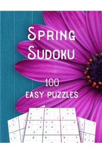 Spring Sudoku, 100 Easy Puzzles