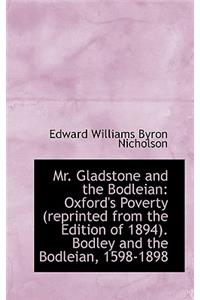 Mr. Gladstone and the Bodleian