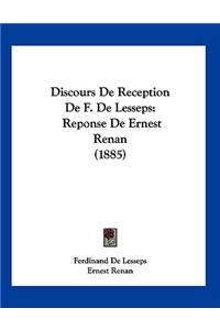 Discours De Reception De F. De Lesseps