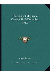 Theosophist Magazine October 1912-December 1912