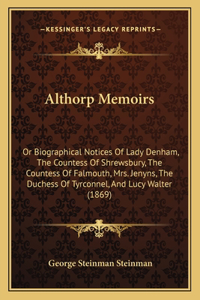 Althorp Memoirs