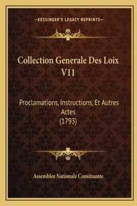 Collection Generale Des Loix V11