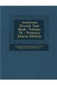 American Jewish Year Book, Volume 78
