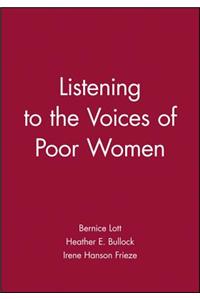 Listening to the Voices of Poor Women