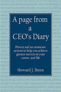 A page from a CEO's Diary