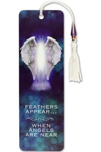 Feathers Appear When Angels Are Near Beaded Bookmark