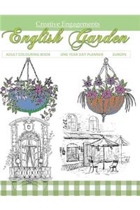 English Garden Adult Colouring Book One Year Day Planner Europe