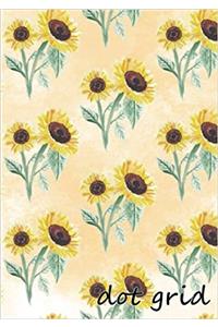 Dot Grid Notebook Sunflower