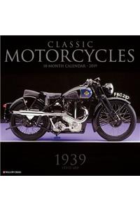 Classic Motorcycles 2019 Wall Calendar