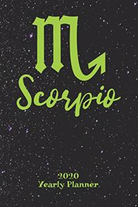 2020 Yearly Planner - Zodiac Sign Scorpio