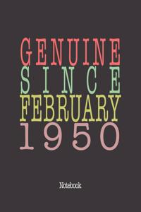 Genuine Since February 1950