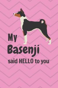 My Basenji said HELLO to you