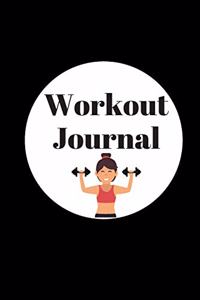 Workout Journal / Fitness Log Book / Exercise Gym Planner, Diary ( 6 x 9, 100 pages, softcover )