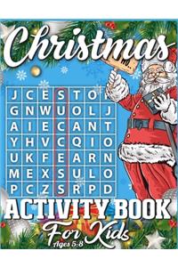 Christmas Activity Book For Kids Ages 5-8