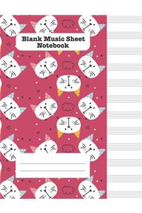 Blank Music Sheet Notebook