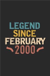 Legend Since February 2000