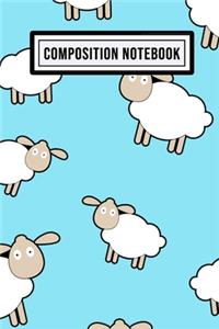 Lamb Unruled Composition Notebook