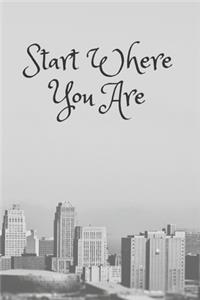 Start Where You Are: Lined Journal, 120 Pages, 6 x 9, Gifts for Coworkers, City Matte Finish (Start Where You Are Journal)