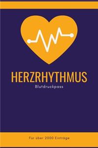 Herzrhythmus - Blutdruckpass - Für über 2000 Einträge