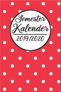 Semester Kalender 2019 / 2020