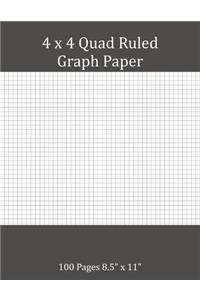 4 x 4 Quad Ruled Graph Paper