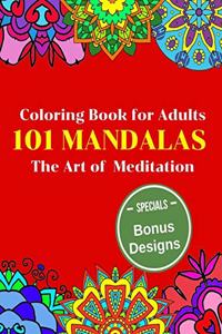 101 Mandalas Coloring Book for Adults