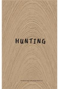 Hunting Half Blank Page Half Collage Ruled Line
