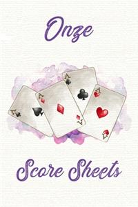 Onze Score Sheets