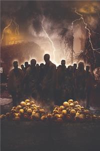 Zombie Madness Halloween Lined Notebook