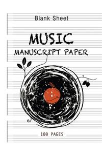 Blank Sheet Music Notebook music books for Music with chords