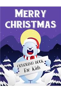 Merry christmas coloring book for kids.