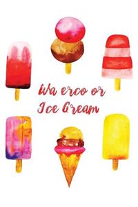 Watercolor ice cream