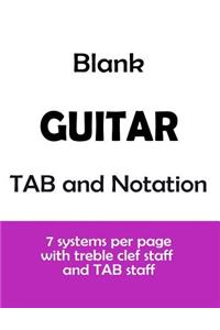 Blank Guitar TAB and Notation