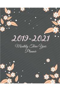 Monthly Three Year Planner 2019-2021