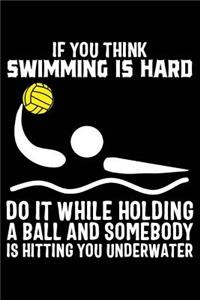 If You Think Swimming Is Hard Do It While Holding a Ball and Somebody Is Hitting You Underwater