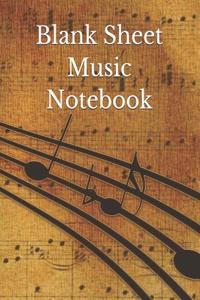 Blank Sheet Music Notebook