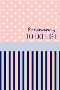 Pregnancy To Do List: Baby To Do List, Before Baby Arrives, Baby Shower Do Do List, Expecting Baby To Do List, First Time Moms, Daily Planner; Pink, Tan and Blue Dots and