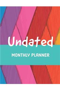 Undated Monthly Planner